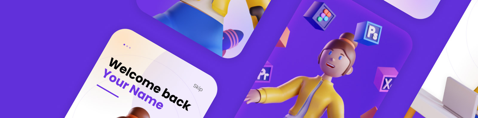  3D趣味卡通人物模型Blender