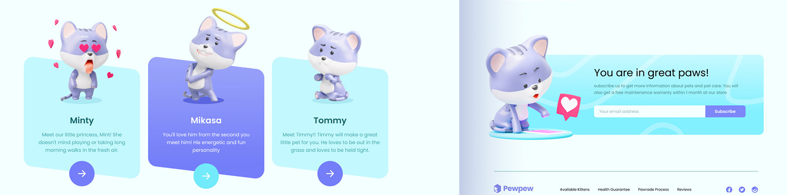  3D立体卡通动物模型Blender