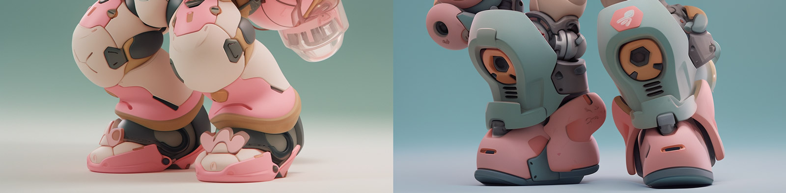 可爱卡通机械女孩玩具盲盒Midjourney关键词