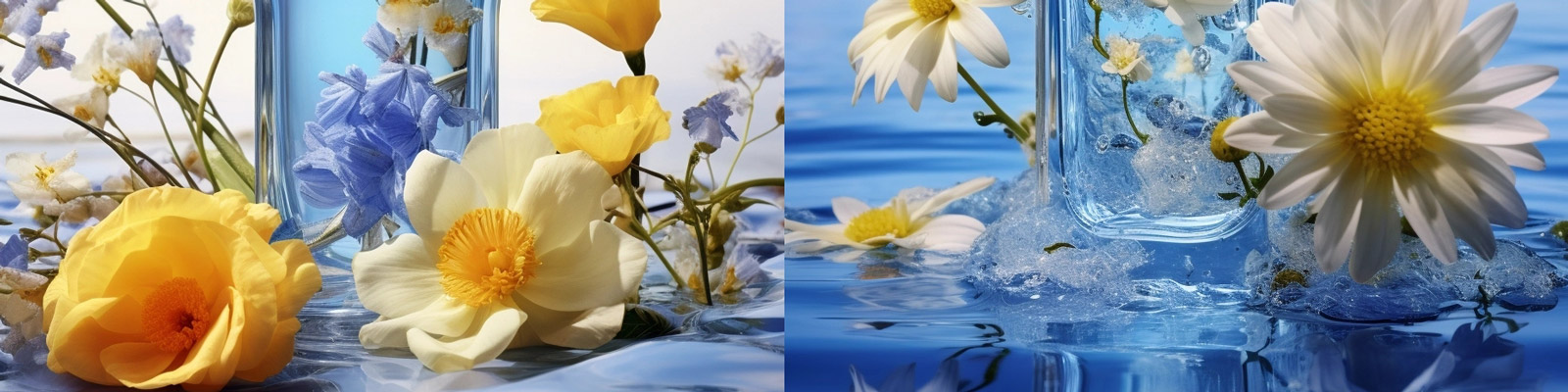 创意鲜花香水洗发水摄影广告Midjourney咒语