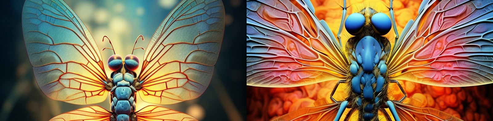 电子显微镜蚊子昆虫特写Midjourney咒语