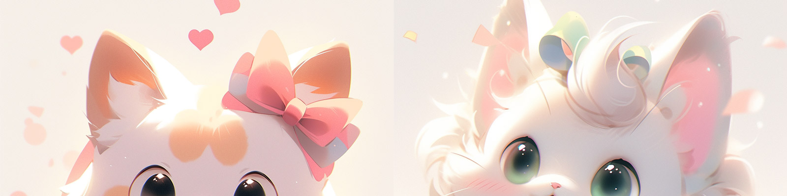 手绘可爱卡通3D流行漂亮猫咪IP绘画插图Midjourney关键词咒语