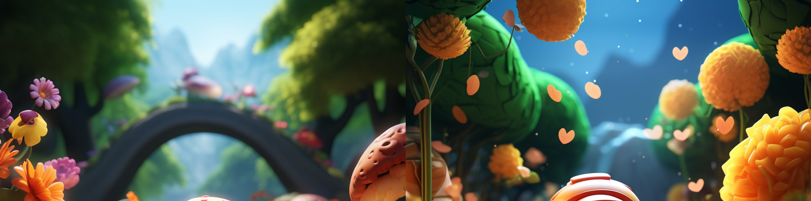 动漫卡通人物骑行道路Midjourney关键词