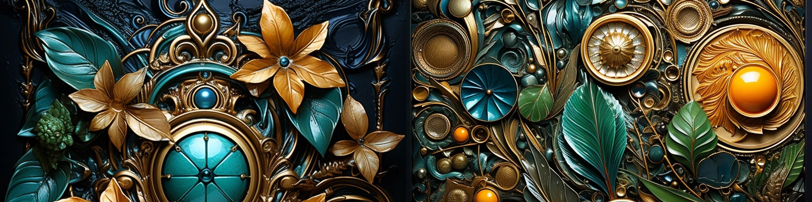 金属宝石自然灵感艺术Midjourney关键词