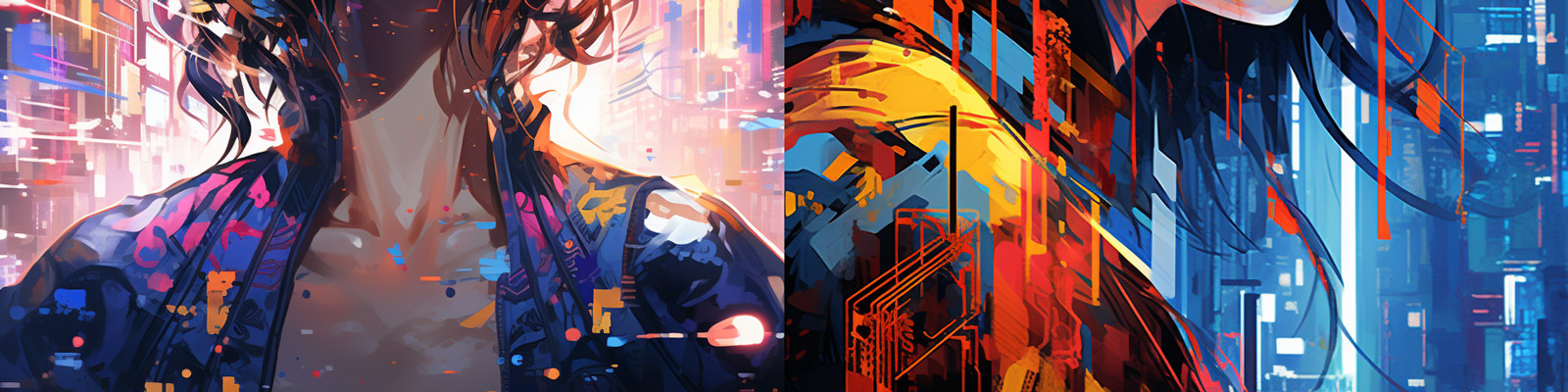 潮流赛博朋克艺术人物特写Midjourney关键词