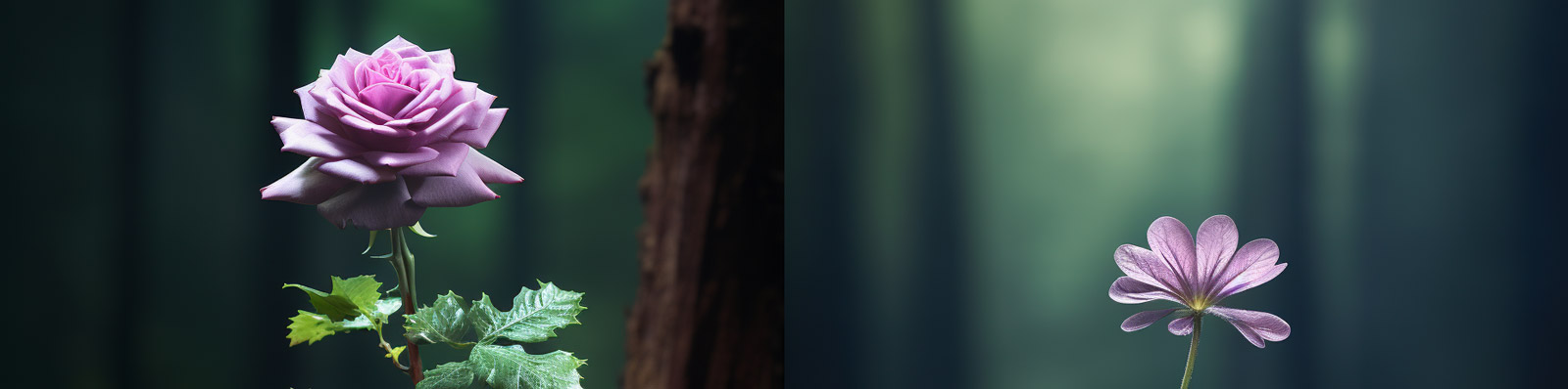 自然森林鲜花植物摄影Midjourney关键词