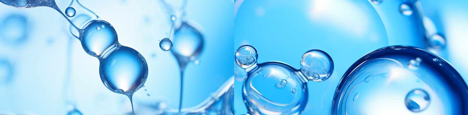 蓝色透明气泡网络背景Midjourney关键词