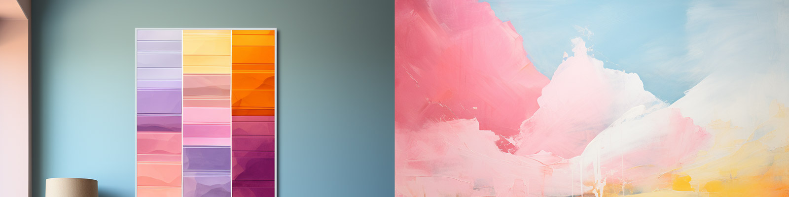 现代简约室内家居设计壁画Midjourney关键词