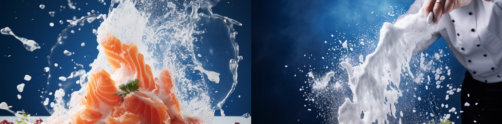 创意商业美食三文鱼摄影海报Midjourney关键词