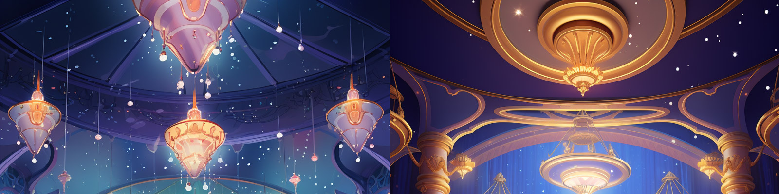 动漫迪士尼马戏团剧院舞台Midjourney关键词