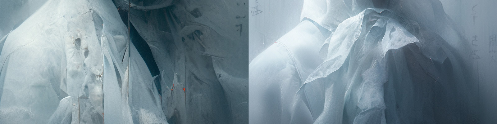 古风神秘男子面纱人物海报Midjourney咒语