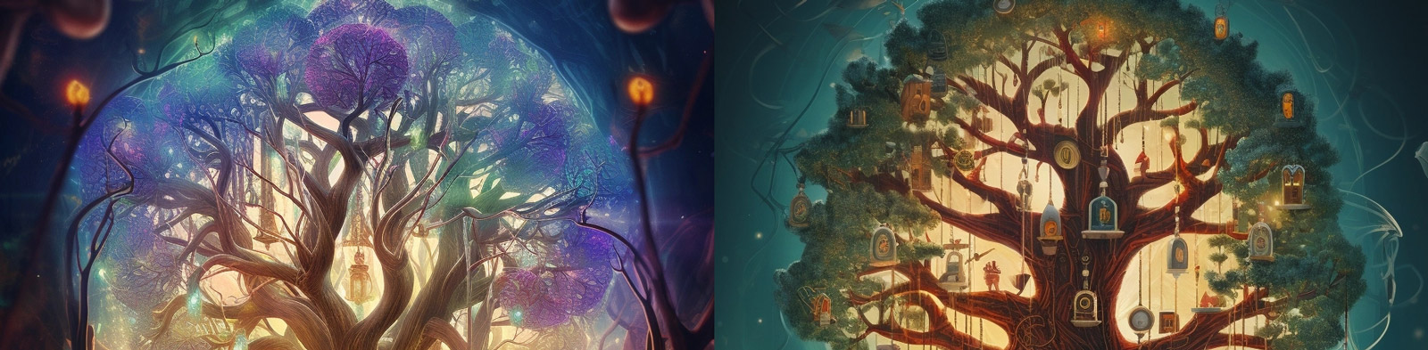 创意树木生命电影海报Midjourney咒语