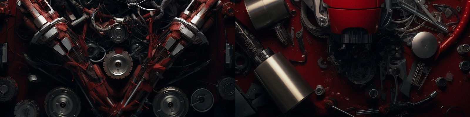 恐怖金属机械头盔面具Midjourney关键词