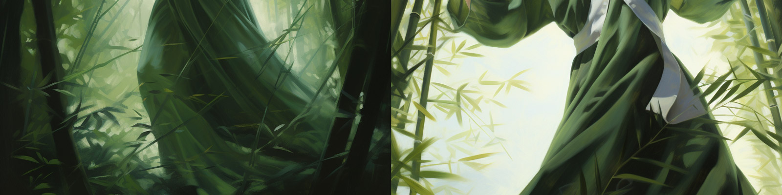 中国风古风女孩丛林跳舞Midjourney关键词