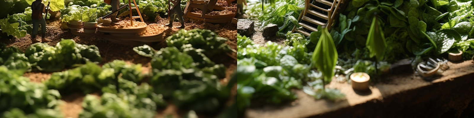 微观绿色房屋建筑人物世界Midjourney关键词