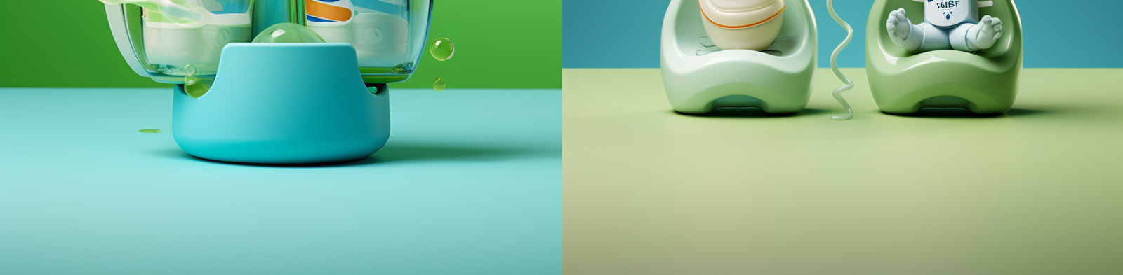 创意婴儿奶瓶水杯广告海报Midjourney关键词