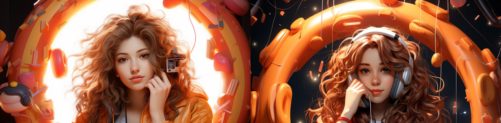 迪士尼动漫卡通3D立体女孩形象艺术作品Midjourney关键词咒语分享