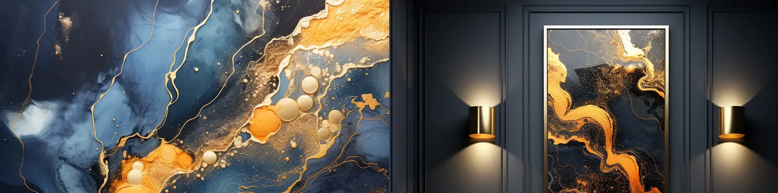 奢华抽象艺术烫金大理石丙烯酸斑点漩涡封面海报背景Midjourney关键词咒语分享