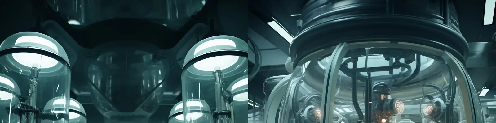 创意科技未来主义科学实验室研究研发场景空间环境海报Midjourney关键词咒语分享