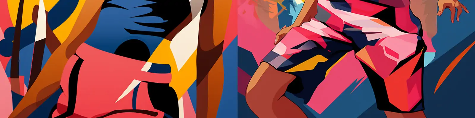 手绘动感前卫时尚潮流卡通女孩上半身特写艺术插图绘画Midjourney关键词咒语分享