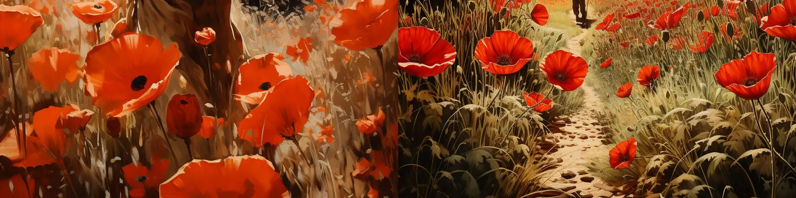 手绘大自然草原风景田野郊游女孩越野车鲜花植物插图海报Midjourney关键词咒语分享