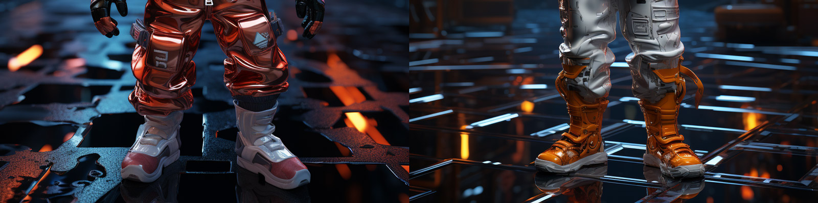 未来主义科技赛博朋克酷男孩姿势动作肖像Midjourney关键词咒语分享