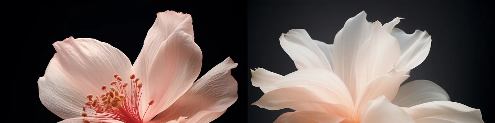 极简主义唯美鲜花植物柔和优雅半透明花朵特写艺术摄影海报midjourney关键词咒语