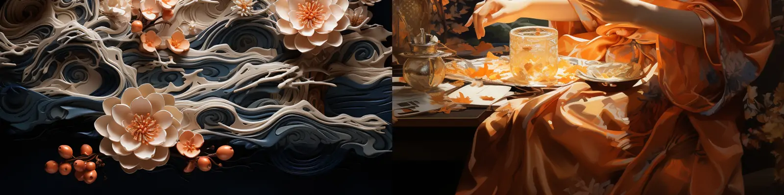 传统古典庭院中秋节月亮兔子人物海报设计素材midjourney关键词咒语