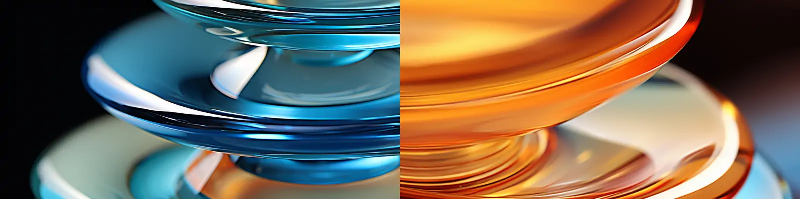 超现实主义彩色透明玻璃光滑曲线堆叠抽象艺术海报背景midjourney关键词咒语分享