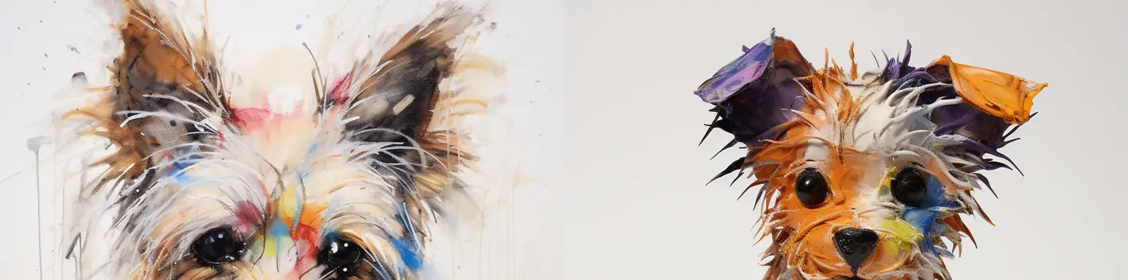 手绘可爱卡通小狗动物涂鸦儿童书籍艺术绘画插图Midjourney关键词咒语分享