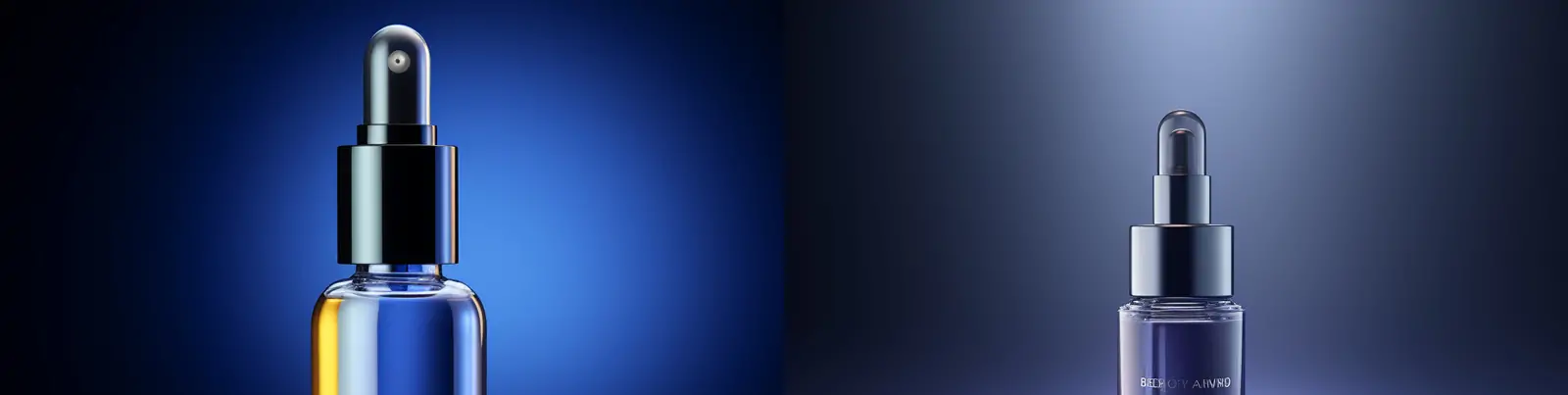 高端极简主义深蓝色化妆品护肤品精华电商产品广告摄影海报背景midjourney关键词咒语