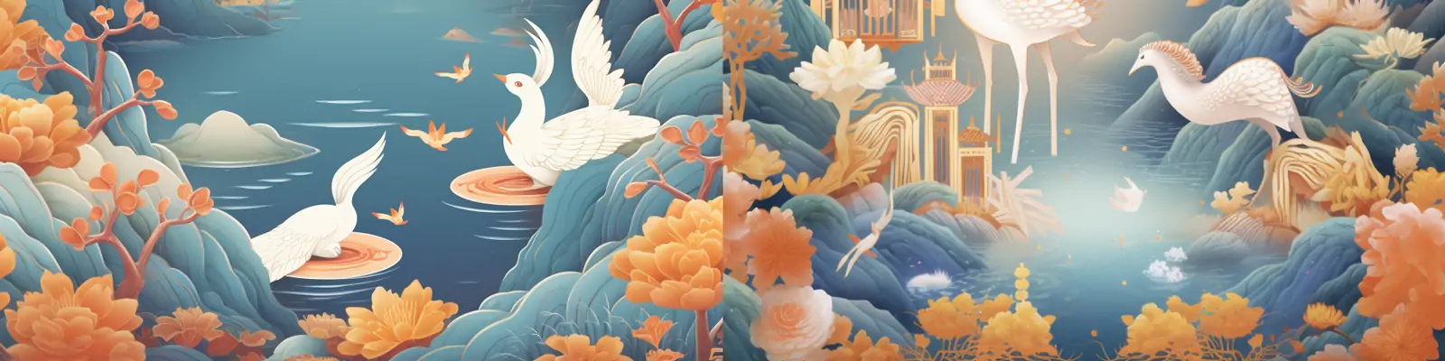 传统中秋节矢量风格月亮兔子海报设计素材midjourney关键词咒语