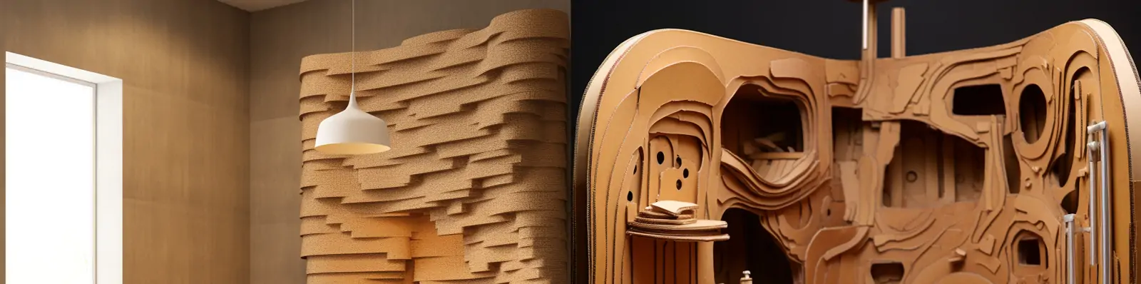 创意现代硬纸板纸质艺术厕所浴缸马桶手工场景空间模型Midjourney关键词咒语分享