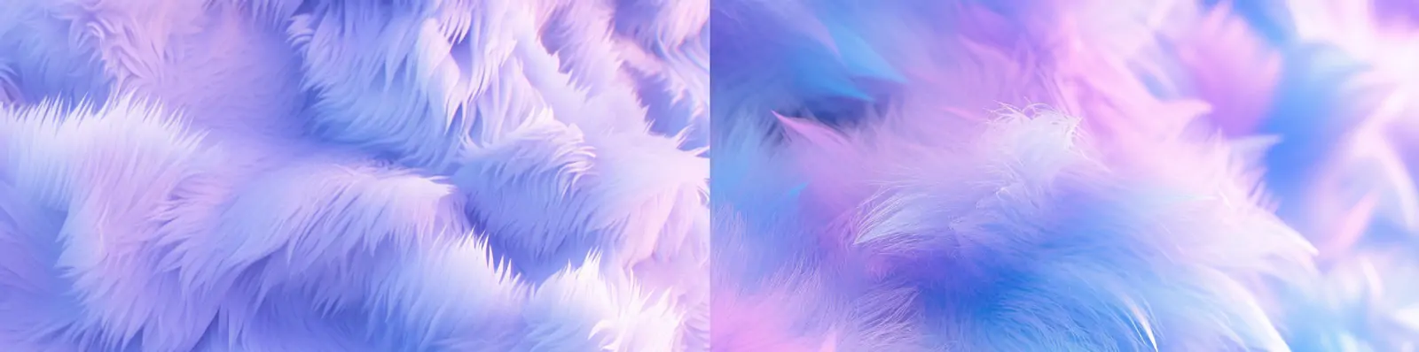 蓝紫色渐变毛茸茸材料植物动物皮毛光泽纹理化妆品摄影海报背景Midjourney关键词咒语分享