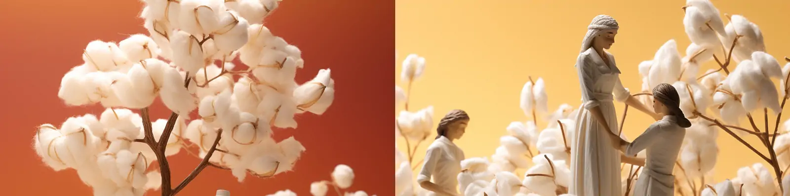 创意迷你微观棉花人物雕像模型超现实主义时尚摄影艺术海报midjourney关键词咒语