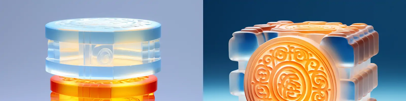 中秋节多巴胺果冻月饼设计素材midjourney关键词咒语