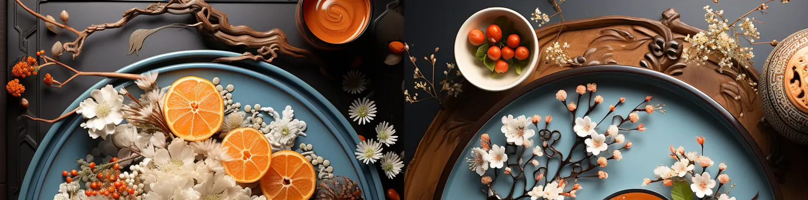 传统中秋节月饼中式糕点摆盘展示灵感设计素材midjourney关键词咒语