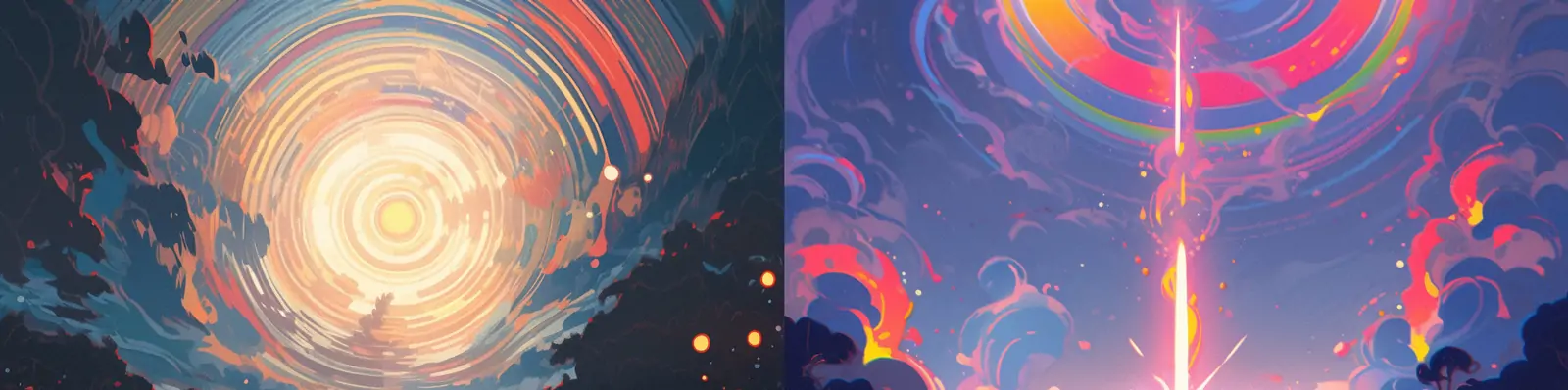 创意极简主义湖面皮划艇夸张螺旋状水面涟漪透视构图艺术插图海报midjourney关键词咒语分享