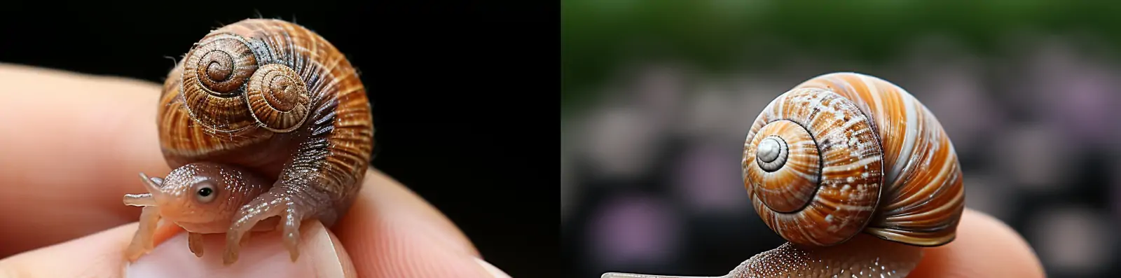 超现实主义逼真手指上的蜗牛自然动物高清特写艺术摄影海报midjourney关键词咒语分享