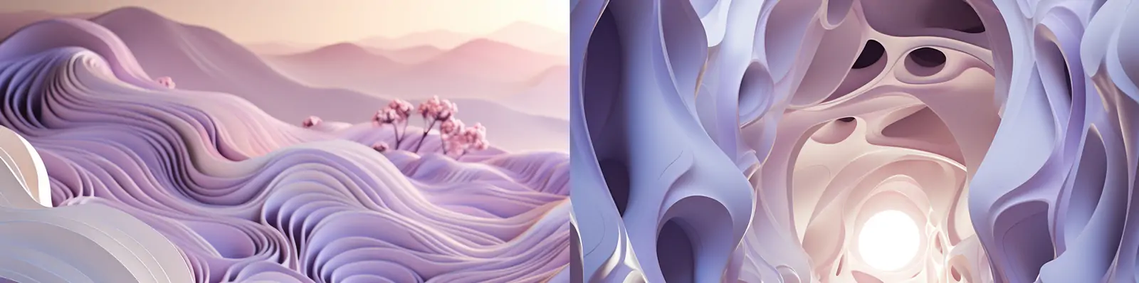 超现实极简主义平和流畅紫色点画旋涡网状灵感艺术海报背景midjourney关键词咒语