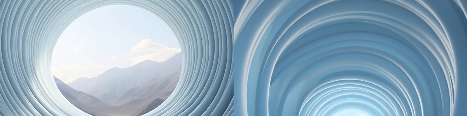 极简主义C4D立体圆圈波纹柔和梦幻大气宁静舞台设计海报背景midjourney关键词咒语分享