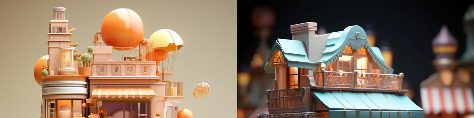 创意3D立体小推车商店购物车数字营销电商在线购买支付APP宣传海报midjourney关键词咒语