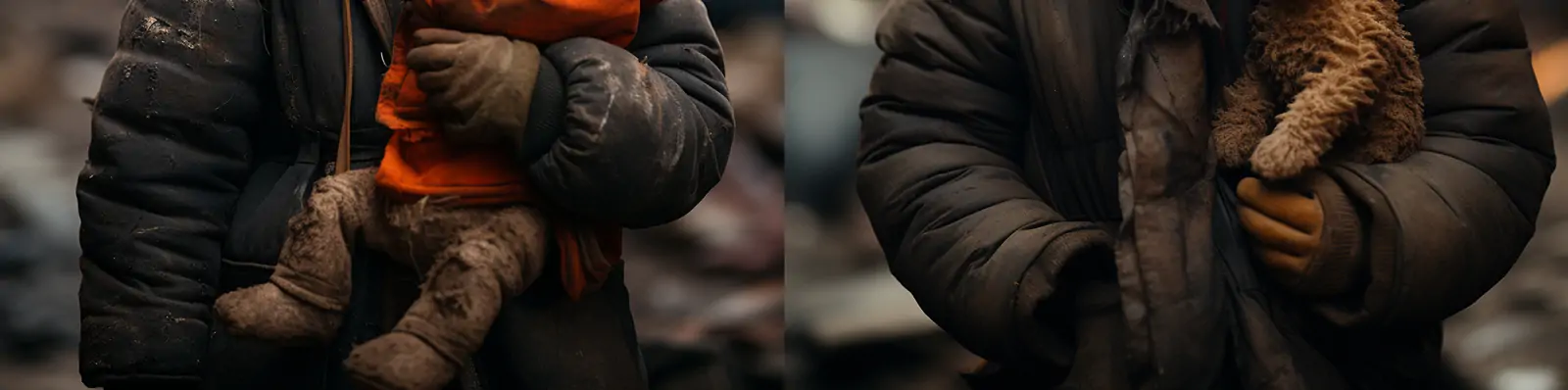 战争中的巴勒斯坦儿童小女孩灾难火灾残酷背影艺术摄影照片海报midjourney关键词咒语分享