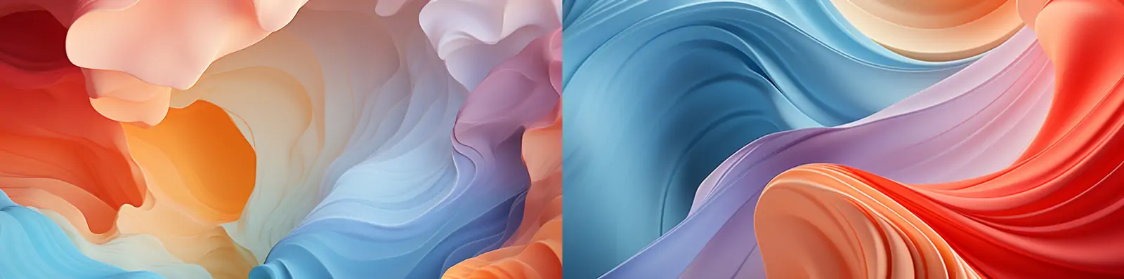 创意彩色渐变流动织物流畅线条艺术高清壁纸海报背景素材midjourney关键词咒语