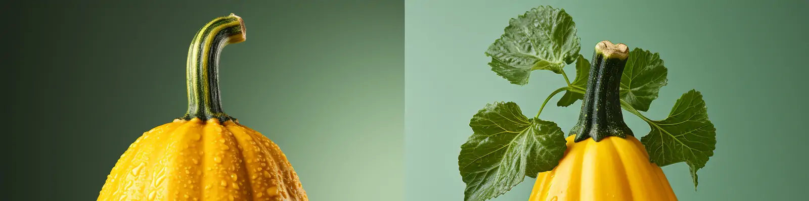 创意金黄色植物食物新鲜南瓜透明水滴生鲜产品广告摄影海报midjourney关键词咒语分享