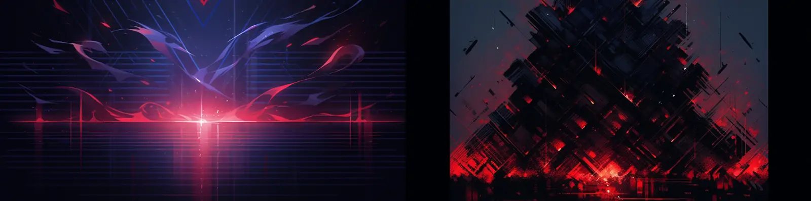 创意神秘蓝色科技光效骑手机器人图案标志logo设计展示海报midjourney关键词咒语分享