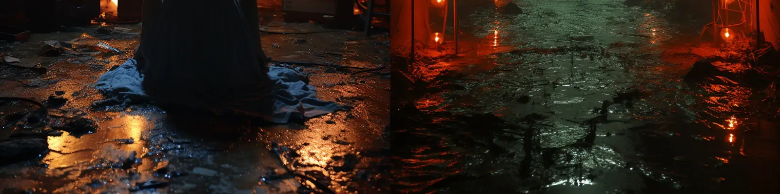 神秘恐怖电影复古做旧灯光女孩背影视频截图信号失真场景海报摄影midjourney关键词咒语