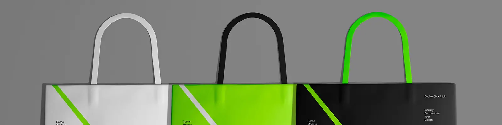 潮流品牌VI应用手提袋文创毕业设计展示样机贴图psd设计素材模版Mockup