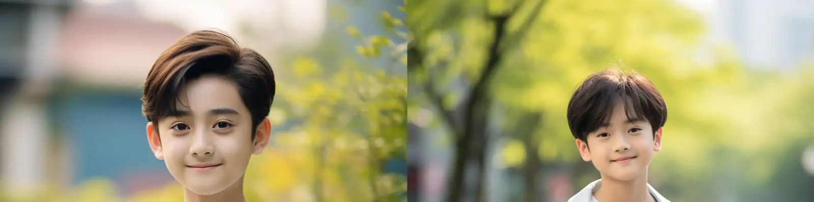 东方中国阳光活力小男孩微笑休闲装电商服装模特广告拍摄海报midjourney关键词咒语