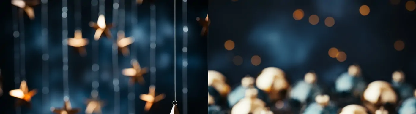 圣诞节主题圣诞球铃铛装饰元素空间海报背景midjourney关键词咒语分享